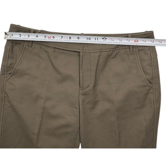 Eddie Bauer Shaw Stretch Cotton Chino Pants Mushroom Brown Straight Leg 12 - Picture 11 of 16